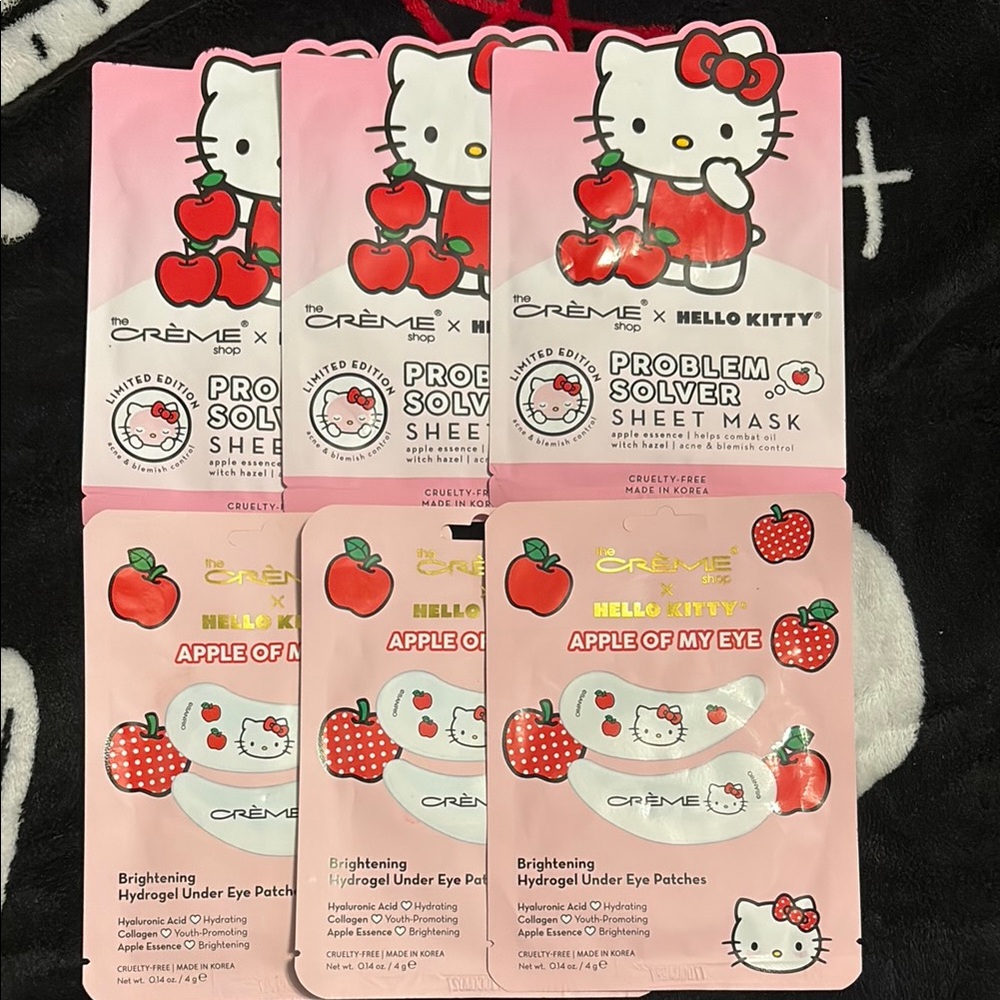 Hello Kitty Apples Sheet Mask and Eye Patches